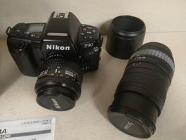 NIKON F90 mit 2 Objektiven