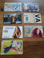 7 Telefonkarten aus Frankreich, z.B. L'oreal gebraucht