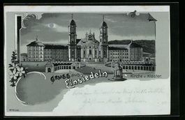 Mondschein-Lithographie Einsiedeln, Kirc