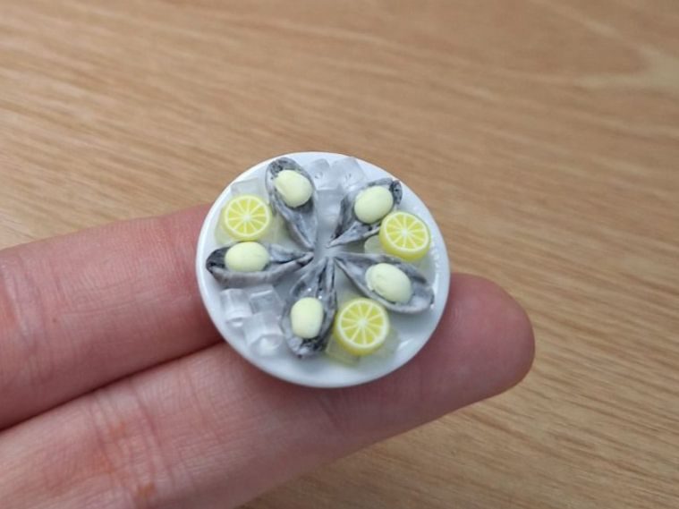 Puppenhäuser & -möbel: Handmade Austern Teller – Neu (gemäss Beschreibung) aus Zürich von HandmadeTinyFood 2
