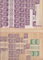 7 Scans Zwischenstege / Kehrdrucke mit Frankaturgültigem !