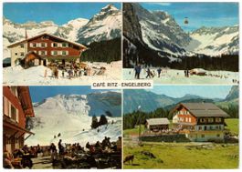 Engelberg - 4 Bild AK Café Ritz