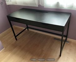 Schreibtisch IKEA ALEX Schwarzbraun mit Schubladen