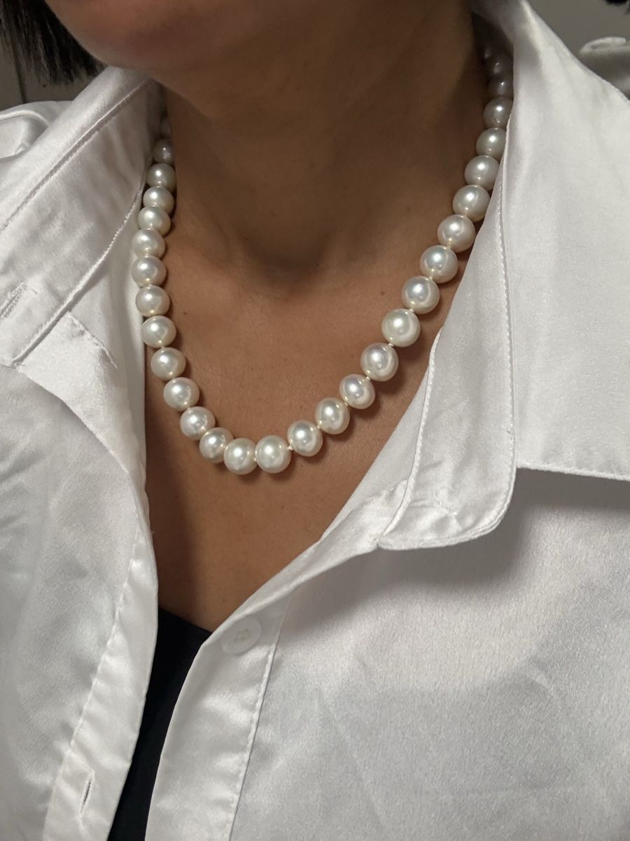 Perle (finte): SüdseePerlen Collier Wünderschön – Nuovo (secondo la descrizione) da Oberhof venduto da RealStone 1