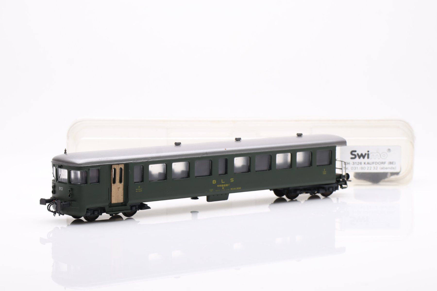 Modelleisenbahnen: SWIMO BLS Bti Autozugsteuerwagen DC, H0 – Gebraucht aus Ried (Muotathal) von Modellbahn.swiss