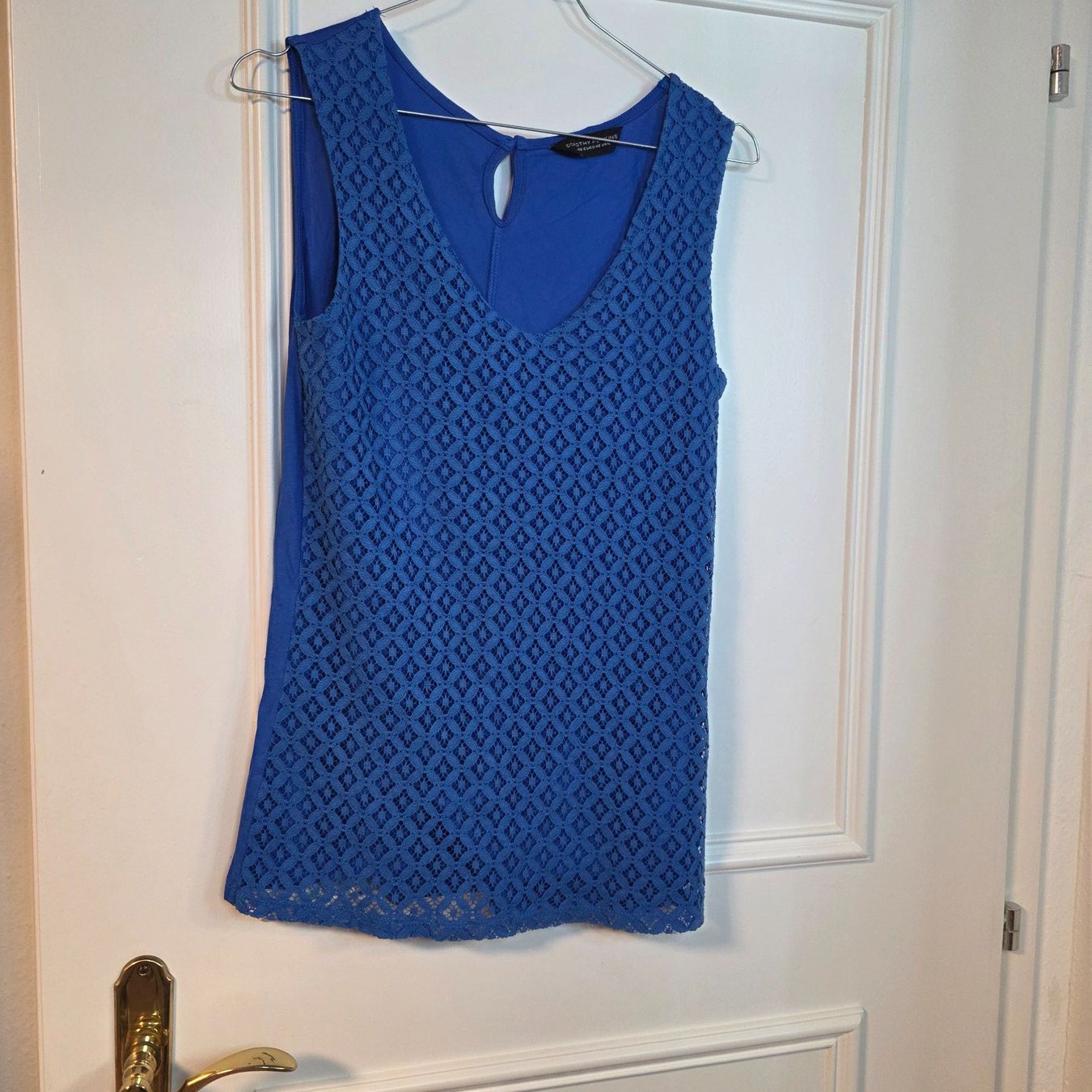 Dorothy Perkins Camicette: Dorothy Perkins Spitzenbluse Blau Gr. M – Usato da Wald ZH venduto da CapLux 1