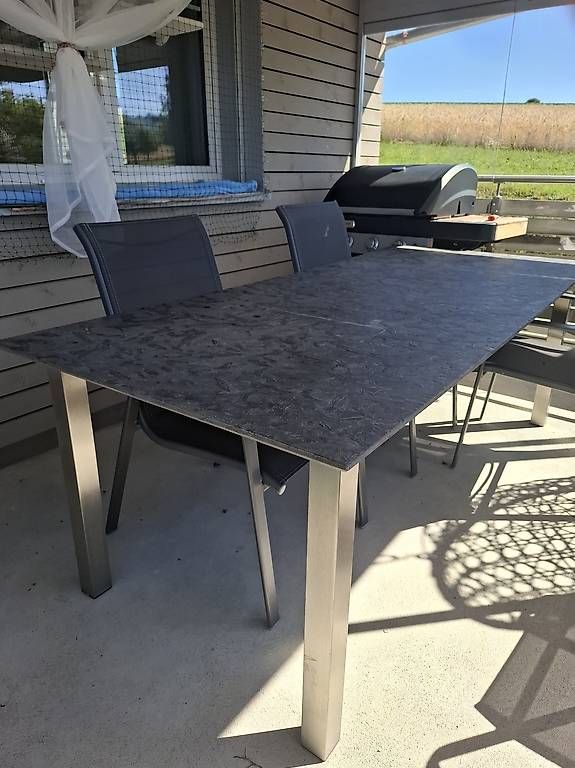 Tische: Granittisch mit Edelstahlgerüst 204x90cm – Gebraucht aus Berikon von Hakumamatata1234 1