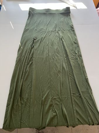 Topshop Rock, khaki mit Schlitze, Gr. 38, Herbst-Look!