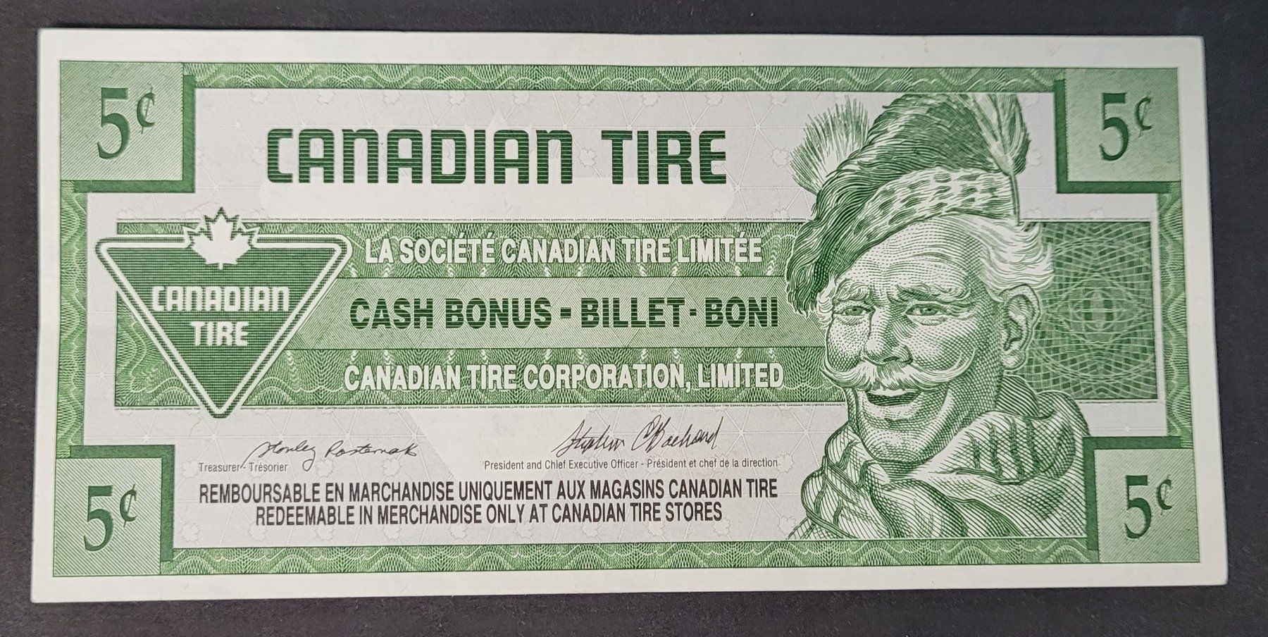 Banconote: 5 CENTS / CANADIAN TIRE 1992 – Usato da Mumpf venduto da antonio_schweiz_961