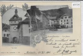 Romainmotier - La Place, La tour