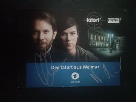 Christian Ulmen & Nora Tschirner - handsigniert - Tatort