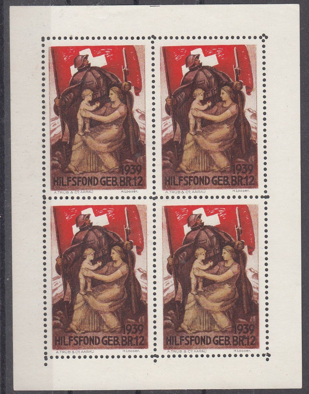 Tous les timbres: Kommandostäbe 123/3** Geb.br.12 Kat.20.- – D'occasion à Herrliberg par Lfrifda
