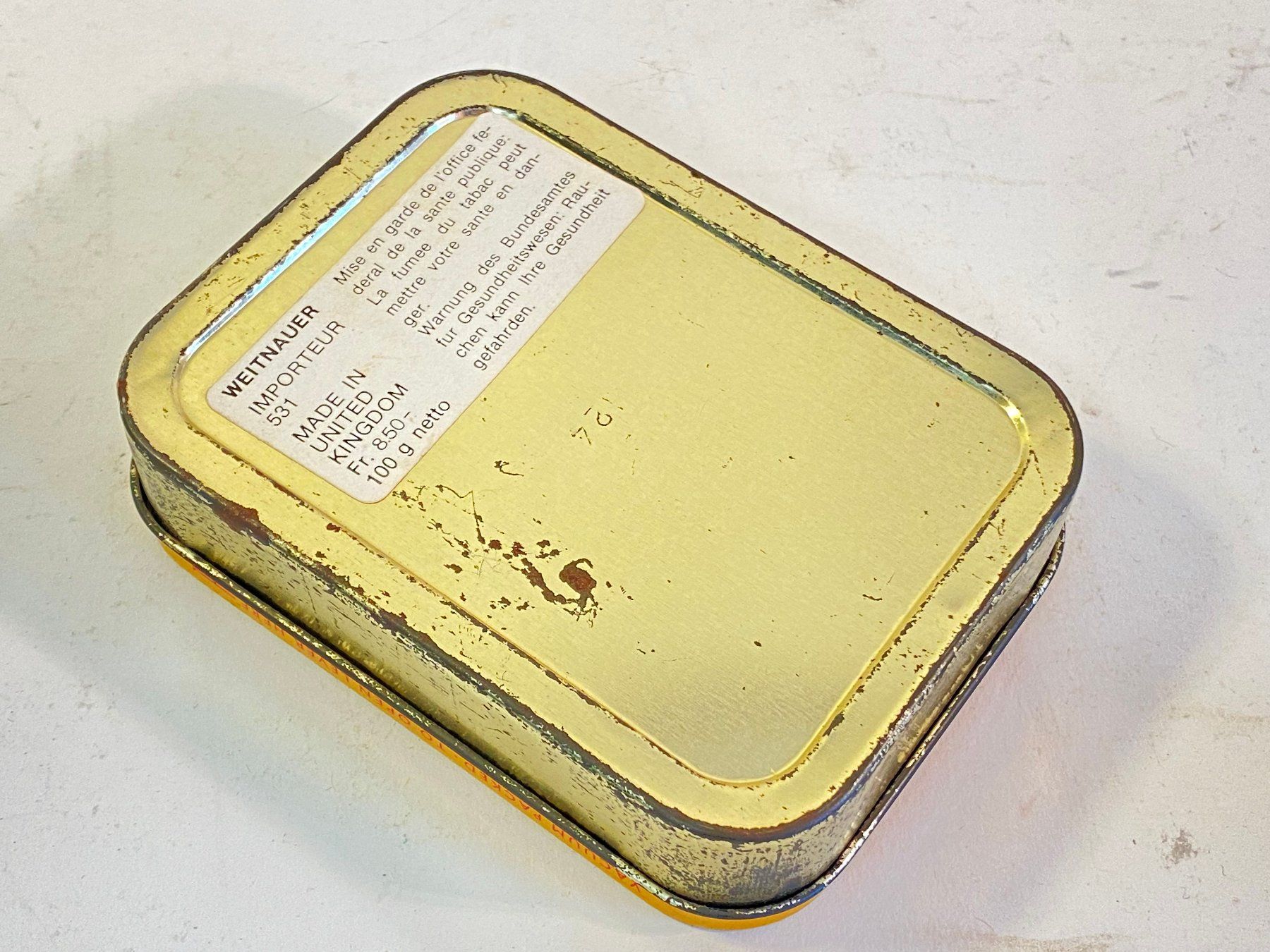 Barattoli: Vintage Blechdose, Tabakdose "Murray's Erinmore Flake" – Usato da Schaffhausen venduto da VintageCity 5