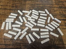 lego 3710 lot de 50 pièces White Plate 1 x 4