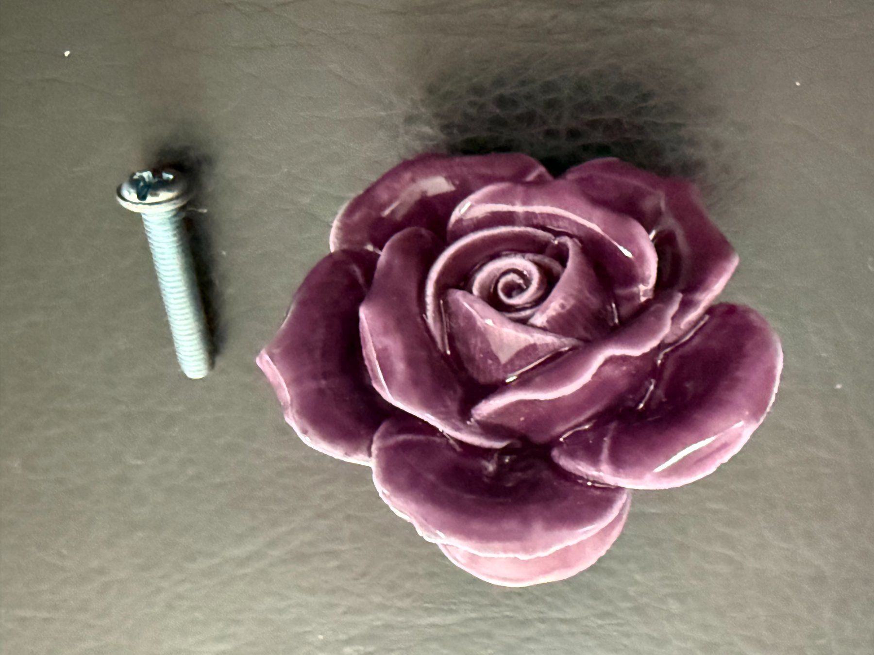 Ferramenta: MÖBELKNOPF  Porzellan Rose violett – Nuovo (secondo la descrizione) da Subingen venduto da ArtBead 5