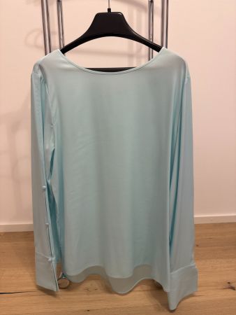Hellblaue Seidenbluse, Gr. M/38