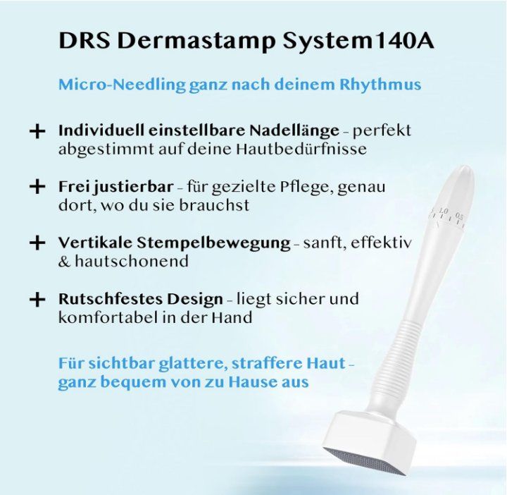 Cura del viso: 0-3.0 mm Einstellbarer, Professionelle Microneedling Stamp – Nuovo (secondo la descrizione) da Thun venduto da 365buy 5