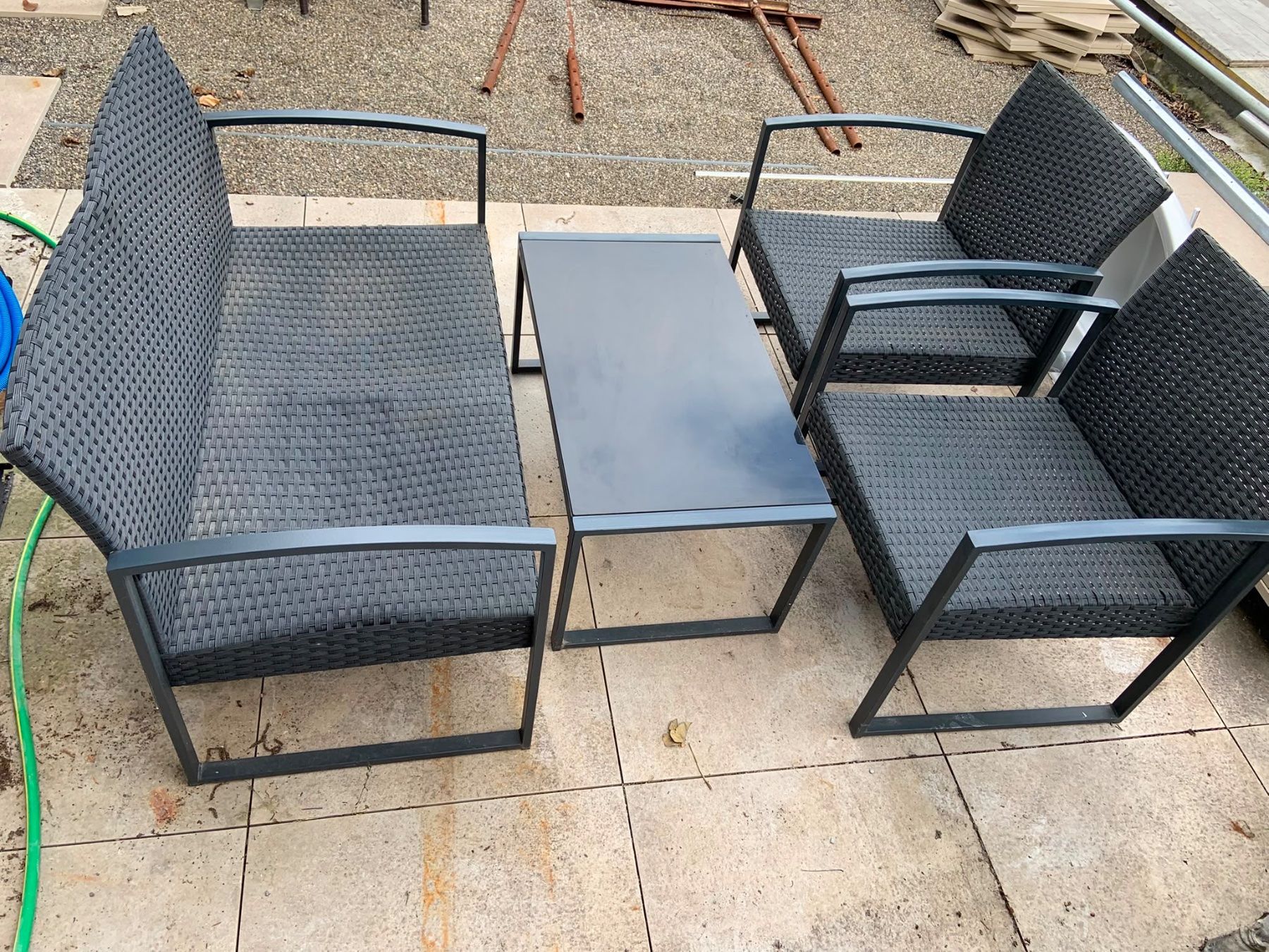 Tischset: Garten Lounge Sitzgarnitur Terrasse Limare Polyrattan – Gebraucht aus Nussbaumen AG von HelenaDavid1910 1