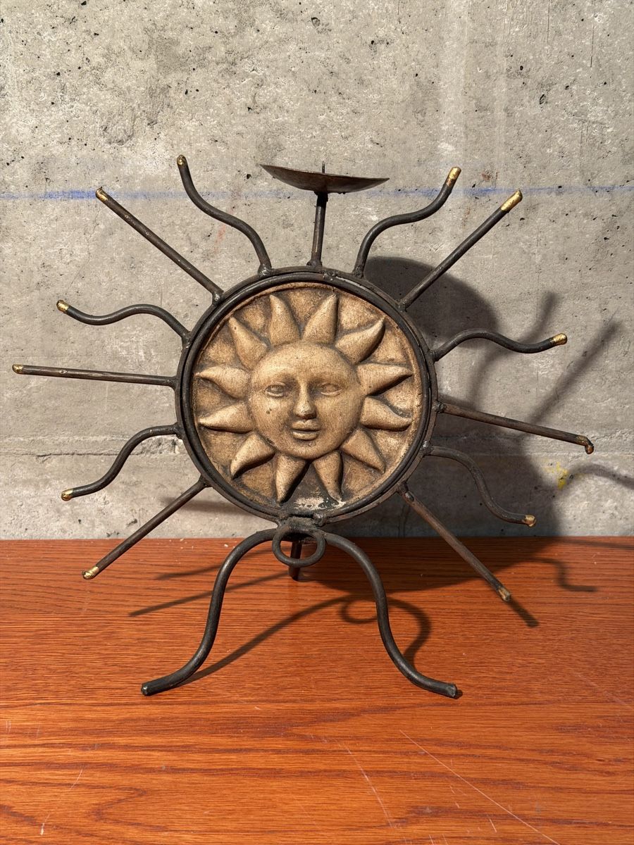 Portacandele: Rustic Sun Candle Holder – Usato da Lausanne venduto da vas_mbk2 1