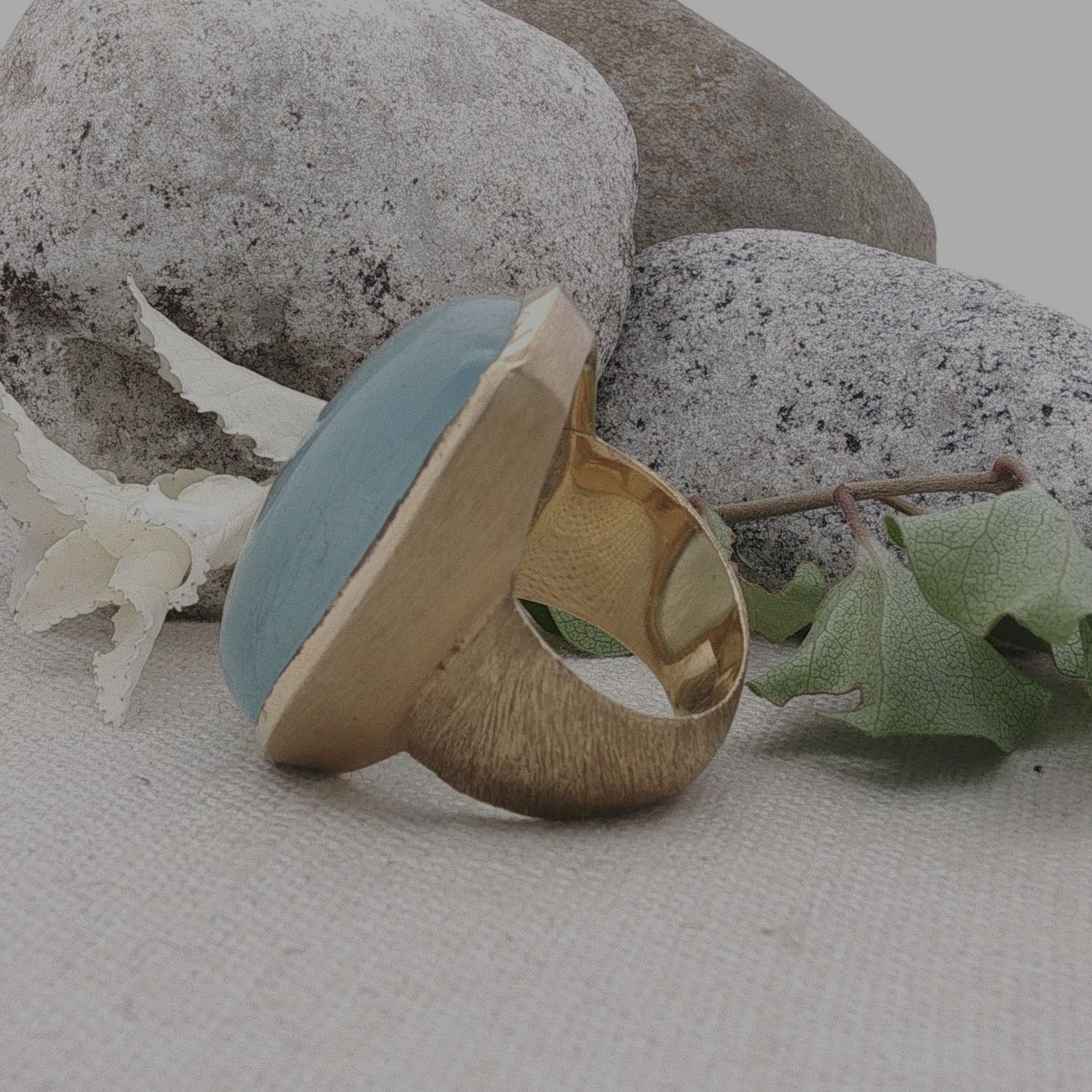 Olga Ribler Anelli: Unikate Silber Ring 925 Grösse 56 mit Aquamarin – Nuovo (secondo la descrizione) da Luzern venduto da Schmuckoutlet 7
