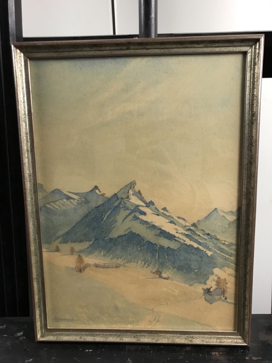 Dipinti: GRÜNEWALD AQUARELL – Usato da Wolfhalden venduto da SecondAntique