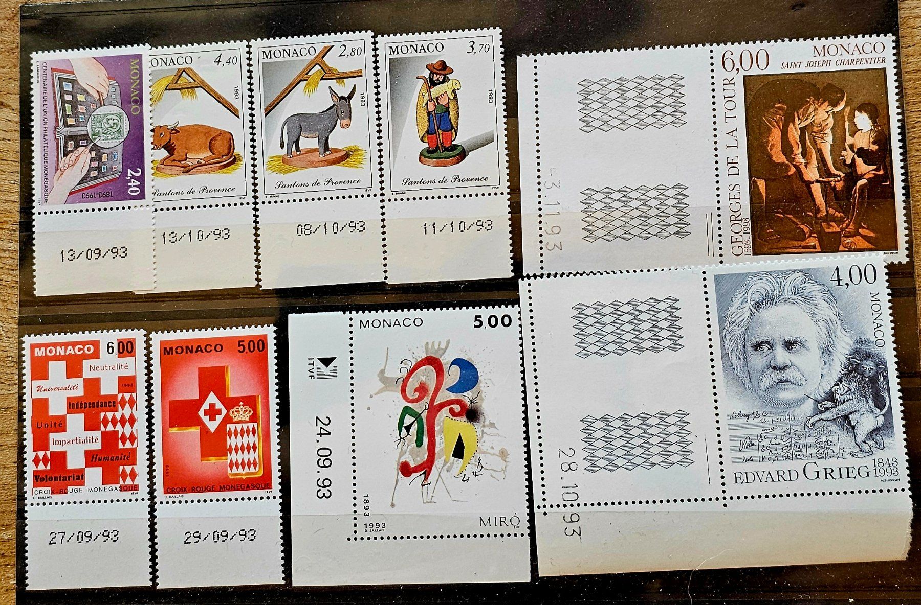 Alle Briefmarken: MONACO   Coins datés **, 1993 – Neu (gemäss Beschreibung) aus Les Valettes von Nuba1