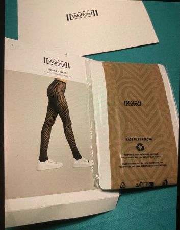 Wolford Collant color nude -design geometry-M/L- nuovo