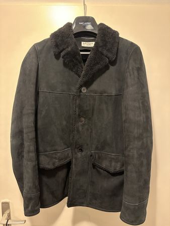 Yves saint laurent Lammfelljacke, 48 Small