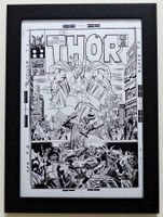 THOR #138 JACK KIRBY KEY COVER PRODUCTION ART 1967