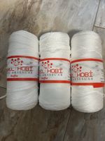 Makramee Polyester Garn Weiss 4mm