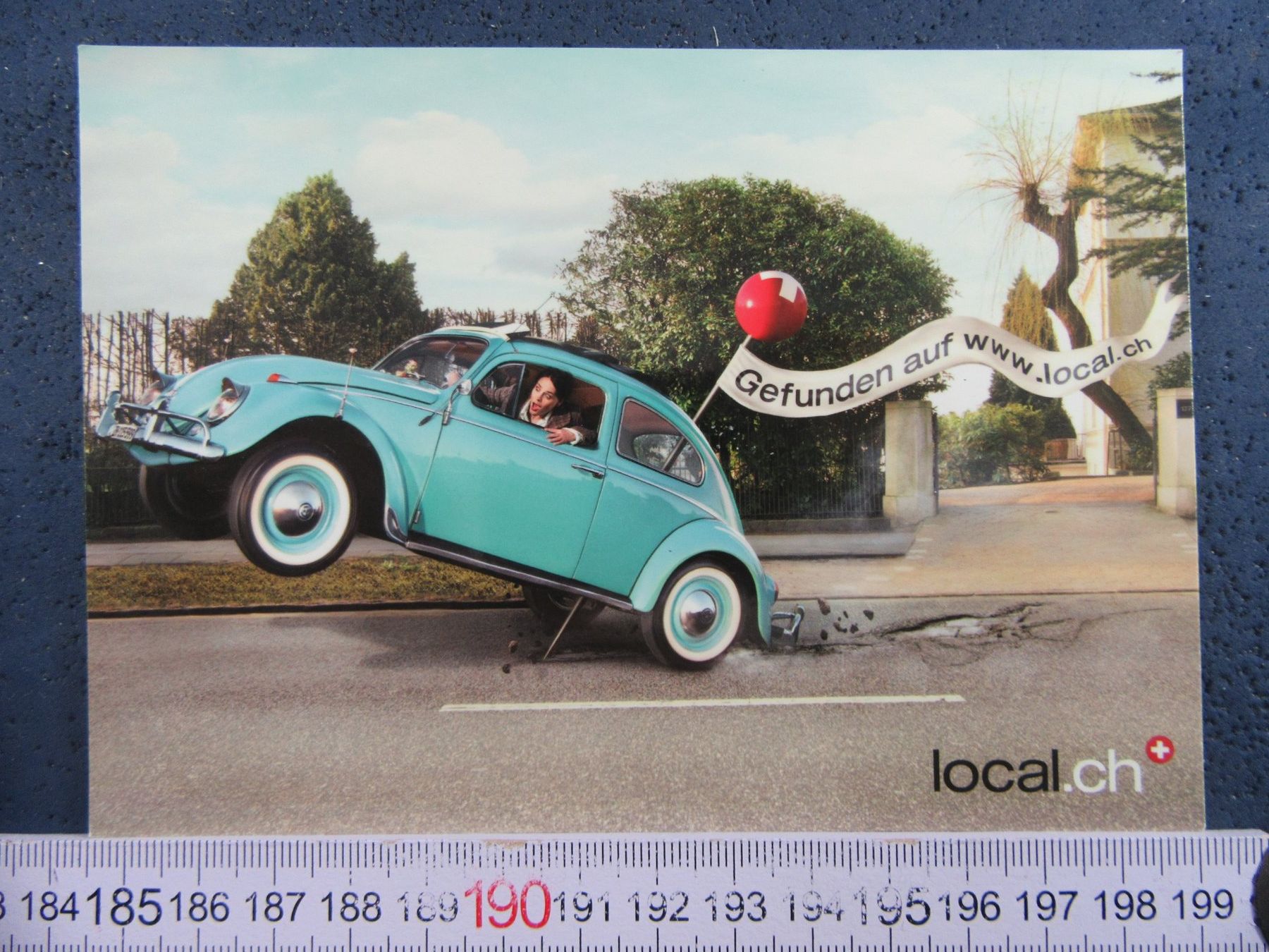 Ansichtskarten: AUTO AK OLDTIMER VW KÄFER VOLKSWAGEN AK LOCAL.CH – Gebraucht aus Ettingen von Hausi4711