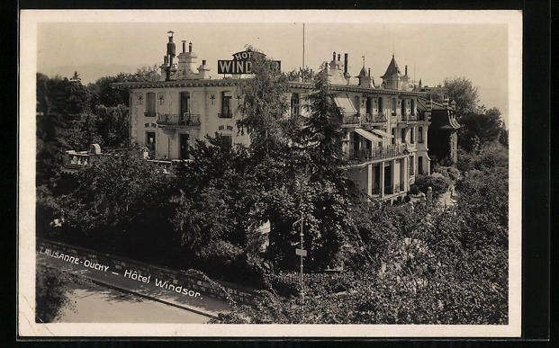 Cartoline postali: AK Lausanne, Hotel Windsor, 1930 – Usato da Berlin venduto da bartko-reher