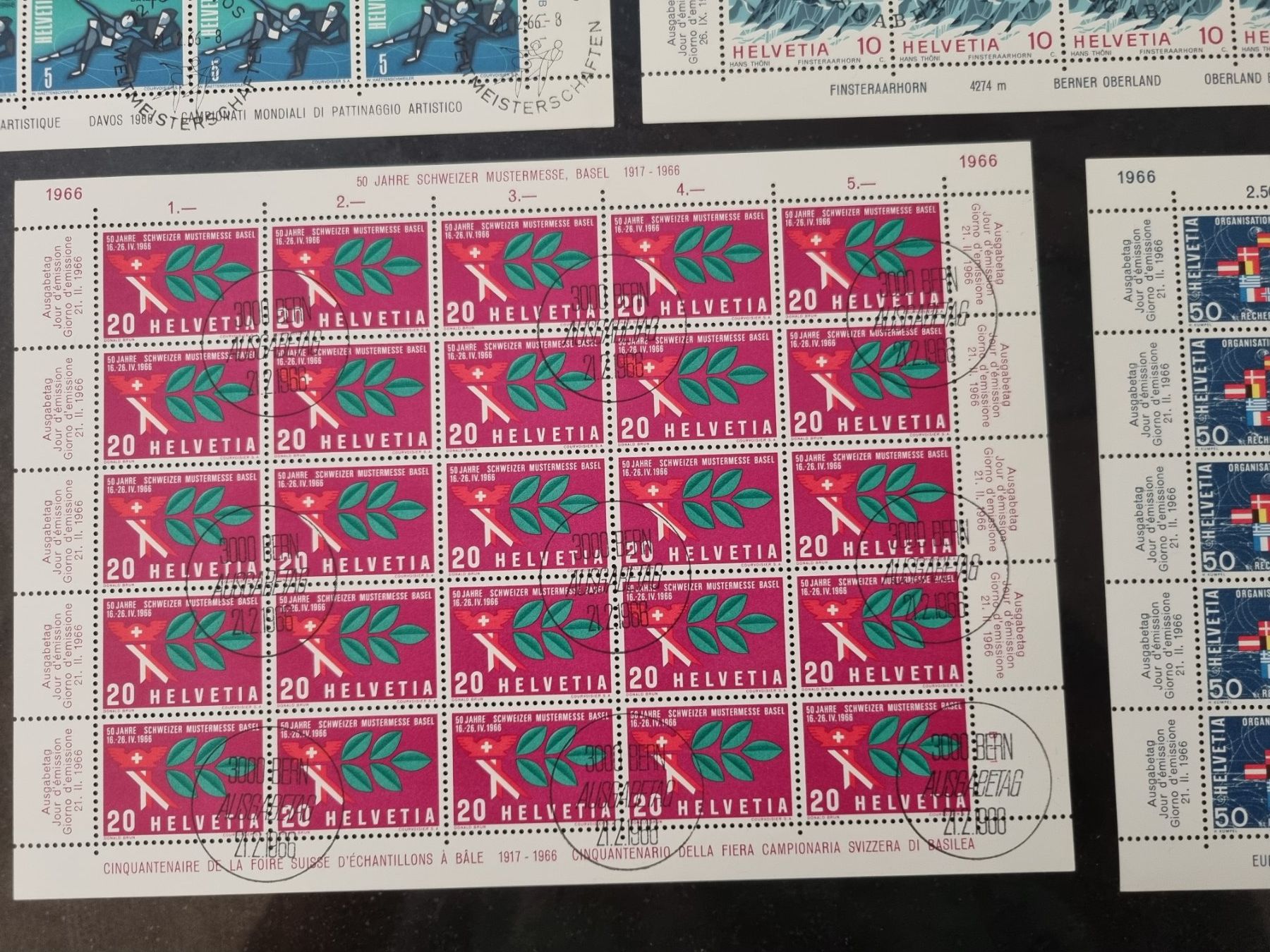 Tutti i francobolli: 11 Bogen mit Ersttag Stempel ab 1958 – Usato da Gümligen venduto da Geniusbuy 2
