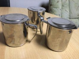 Tee Kanne Oder Café Kanne  Silber guten Zustand