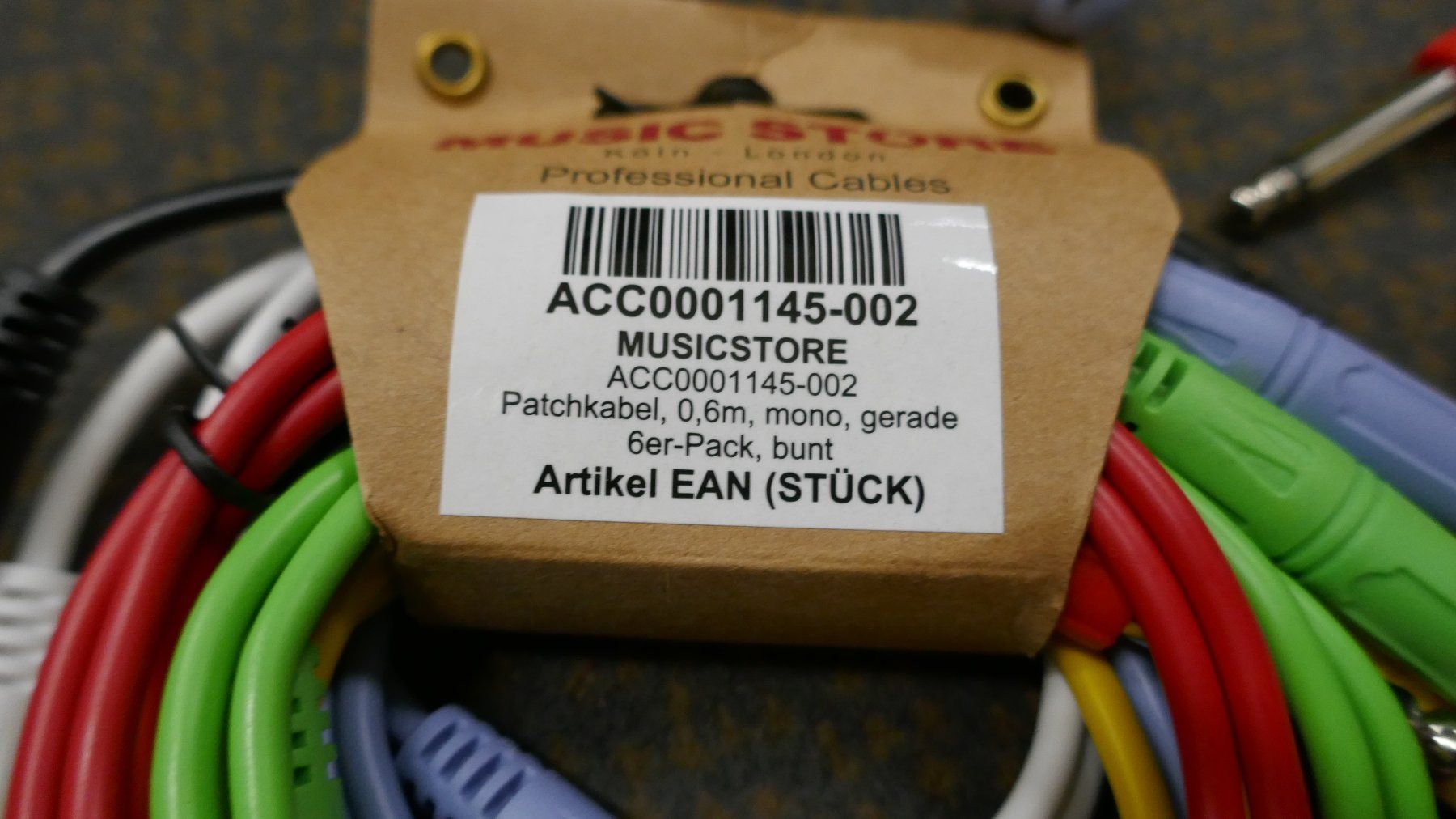Kabel: Audio Patchkabel 0.6m - NEU – Neu und originalverpackt aus Wenslingen von FairlightCMI 3