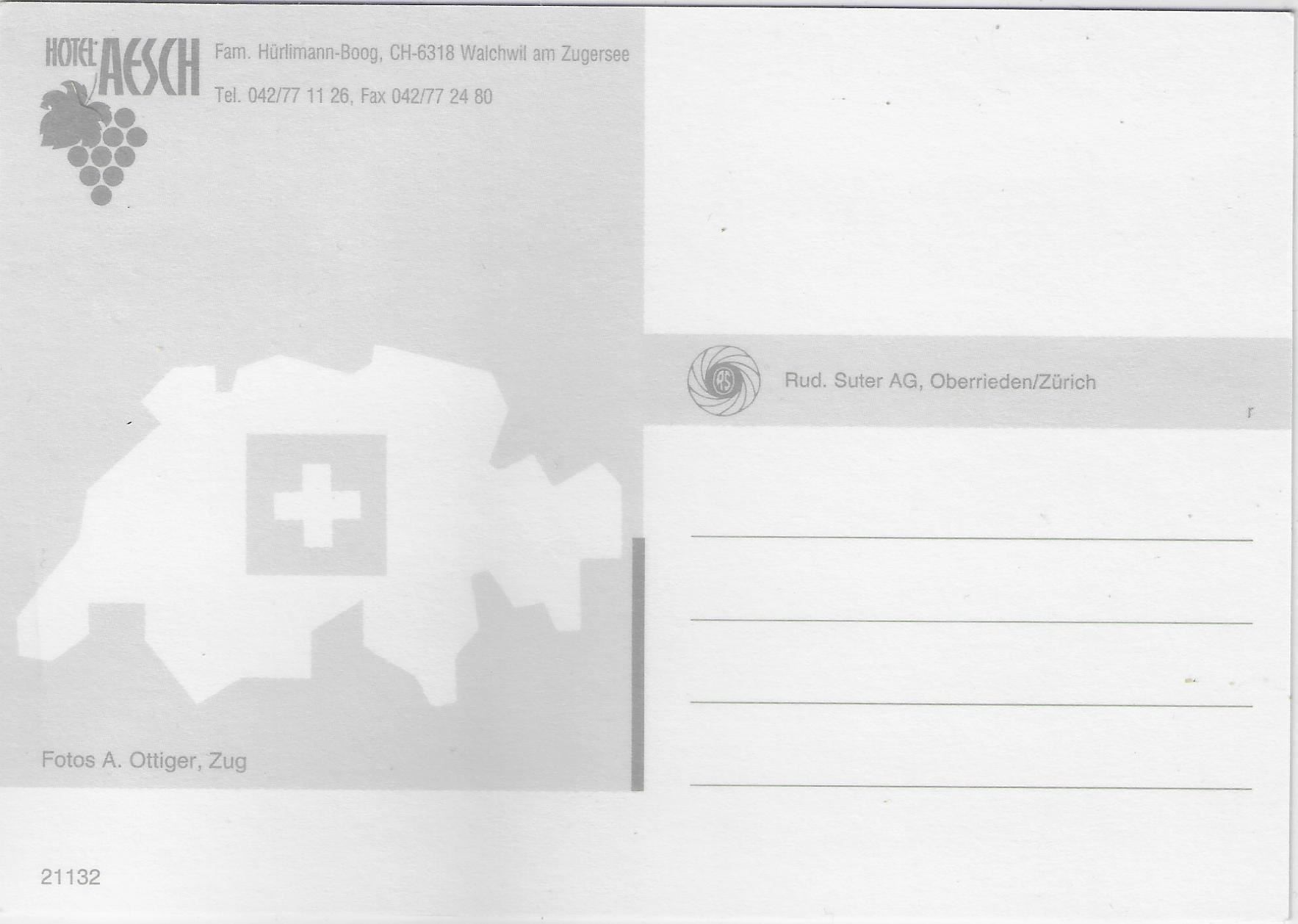 Cartoline postali: Hotel Aesch - Walchwil ZG – Usato da Ettingen venduto da Kartenplanet 1