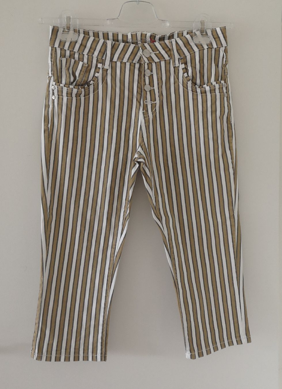 Hosen: 3/4 Hose beige gestreift 36 - Chicorée - Spendenaktion – Neu (gemäss Beschreibung) aus Unterkulm von Beljasch 2