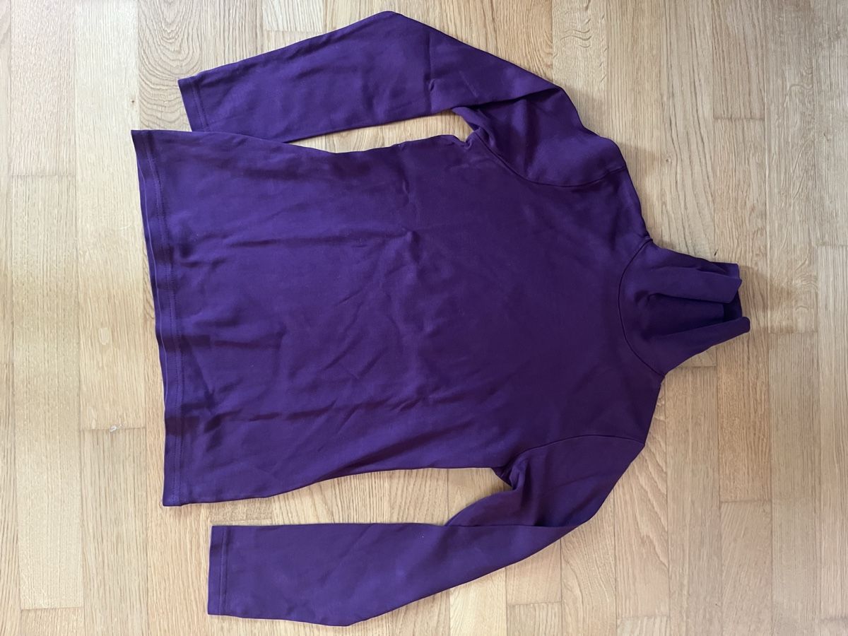 Pulls & Sweat-shirts: Rollkragenpullover dunkelviolett Baumwolle  – D'occasion à Stadel par Comporta 1