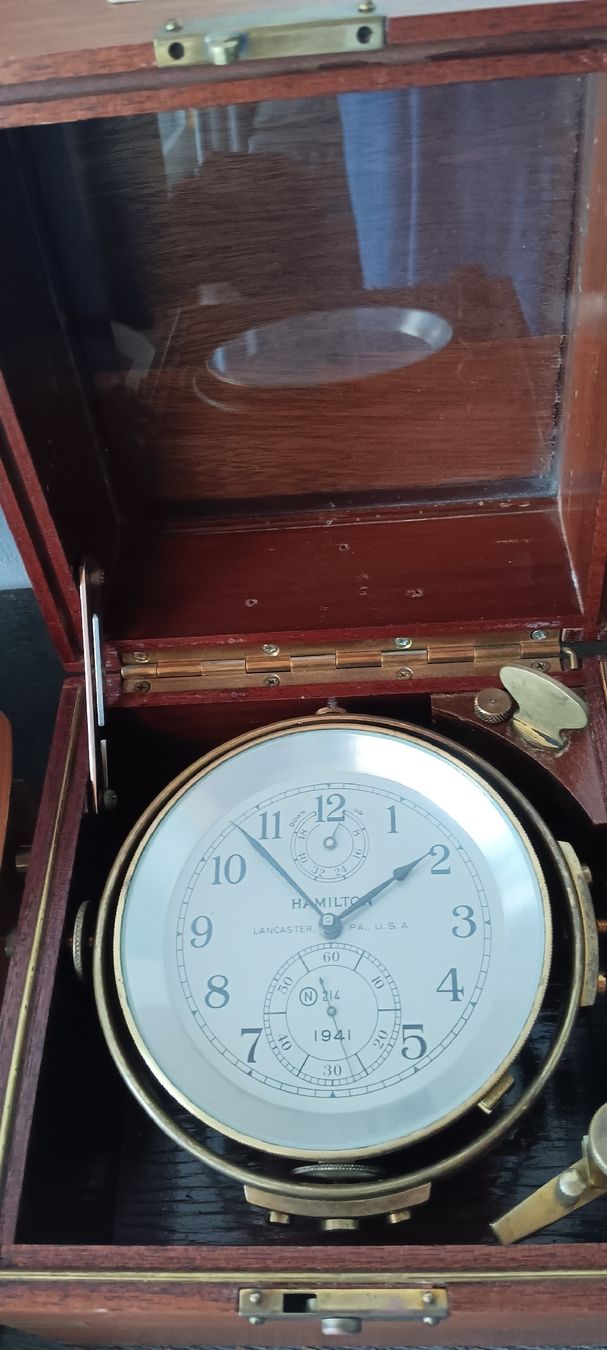 Uhren: HAMILTON MARITIM Chronom. 1941 . Schiffsuhr! – Defekt aus Maienfeld von Andyr44 4