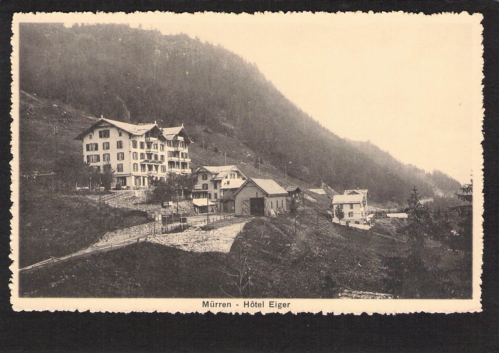 Cartoline postali: .Müŕren BE , Hôtel Eiger – Usato da Reichenburg venduto da Pipo-67
