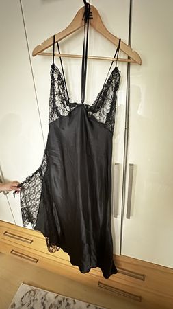 NBB Lingerie Negligé Schwarz, Grösse L, Neuwertig!