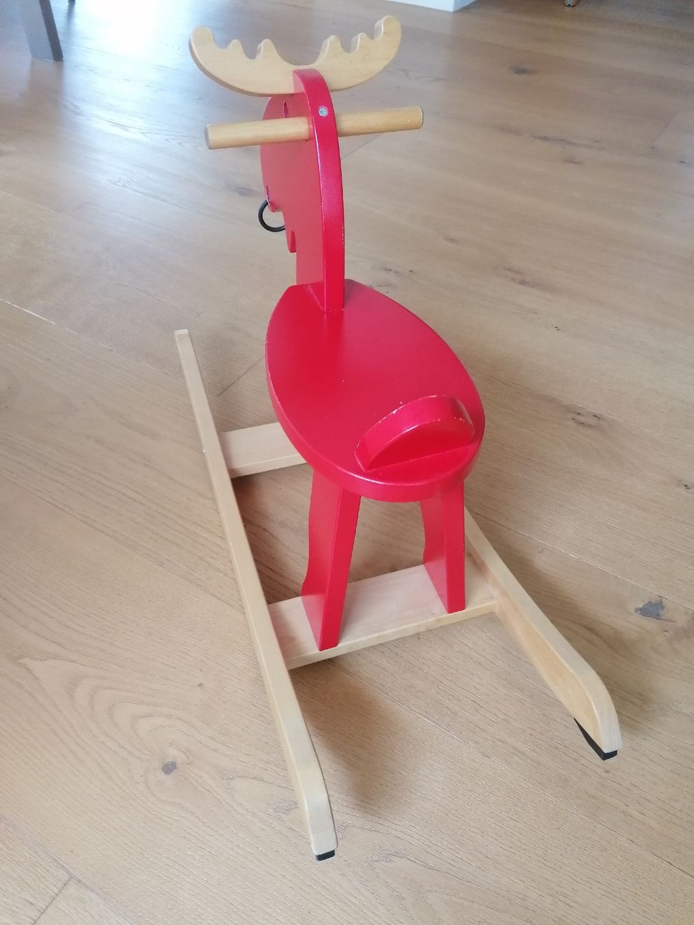 Ikea Giocattoli: Rotes Schaukelpferd/-Elch aus Holz – Usato da Domat/Ems venduto da anj_dt2f 2