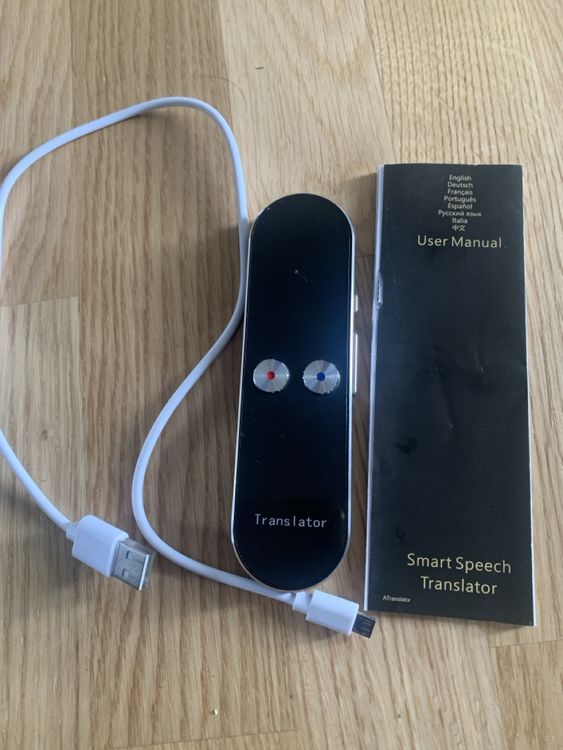 Sprachübersetzer Smart Speech Translator mit USB Ladekabel (Neu (gemäss ...