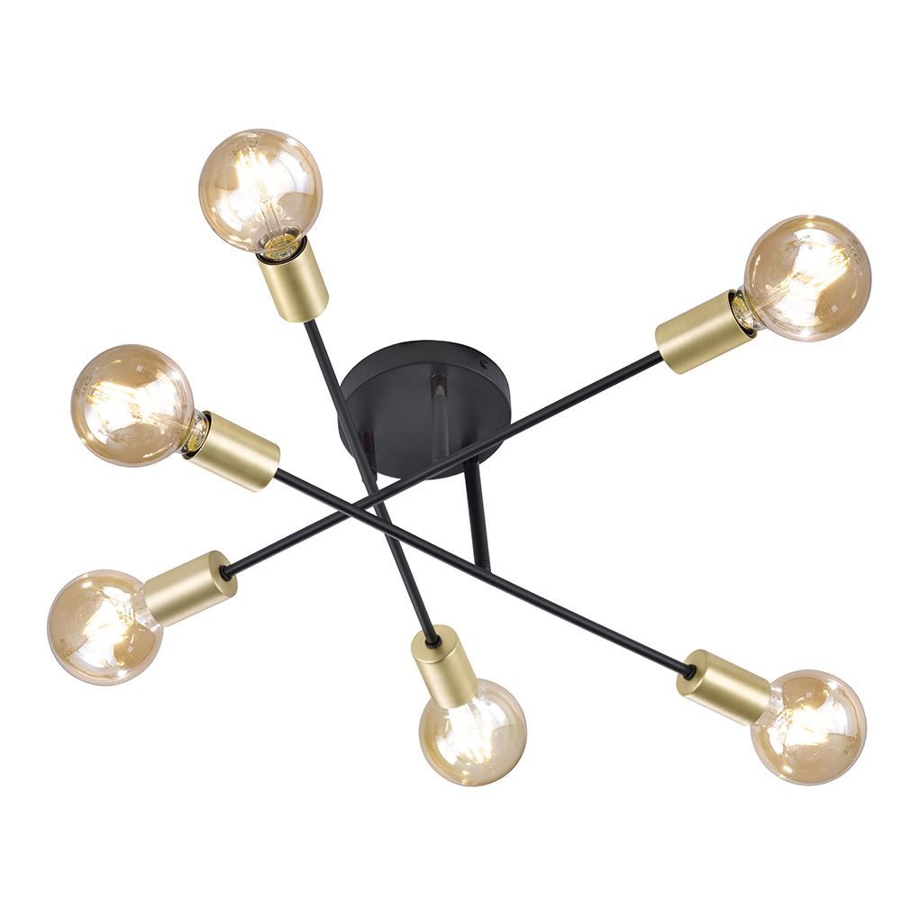 Kronleuchter & Deckenlampen: Deckenleuchte, Schwarz, Gold, 56 cm Ø – Neu (gemäss Beschreibung) aus Kreuzlingen von Smart-Light 2