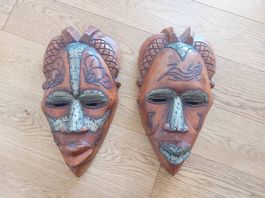 Afrikanische Masken Xhosa Holz aus Südafrika 