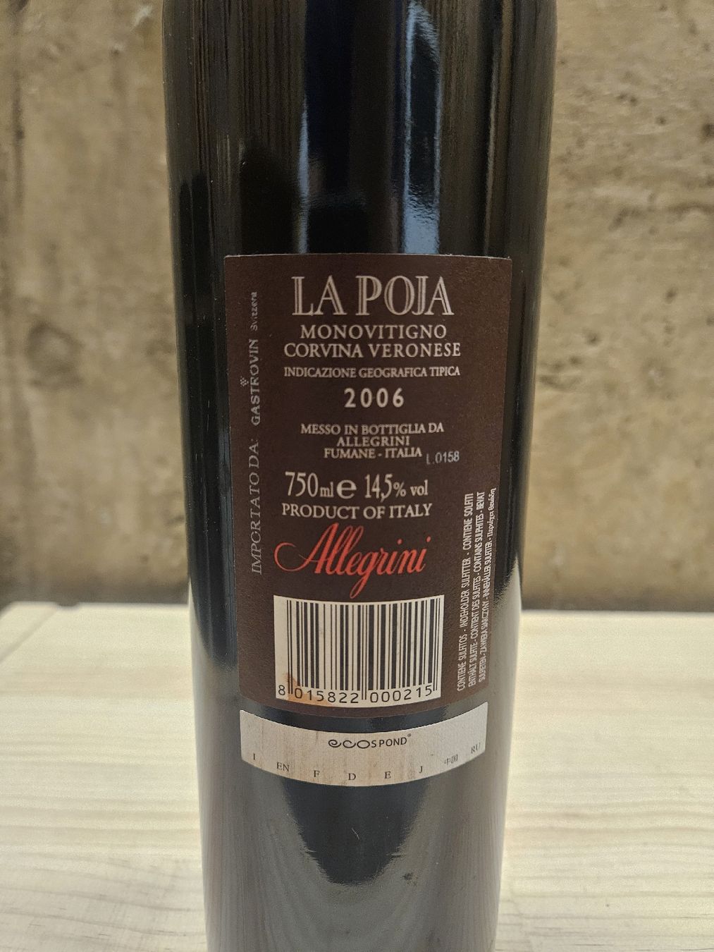 Amarone Wein: La Poja 2006 – Neu und originalverpackt aus Zofingen von WouterSamwel 1