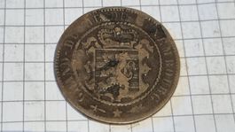 Pièce de collection: Luxembourg - 10 centimes 1854.