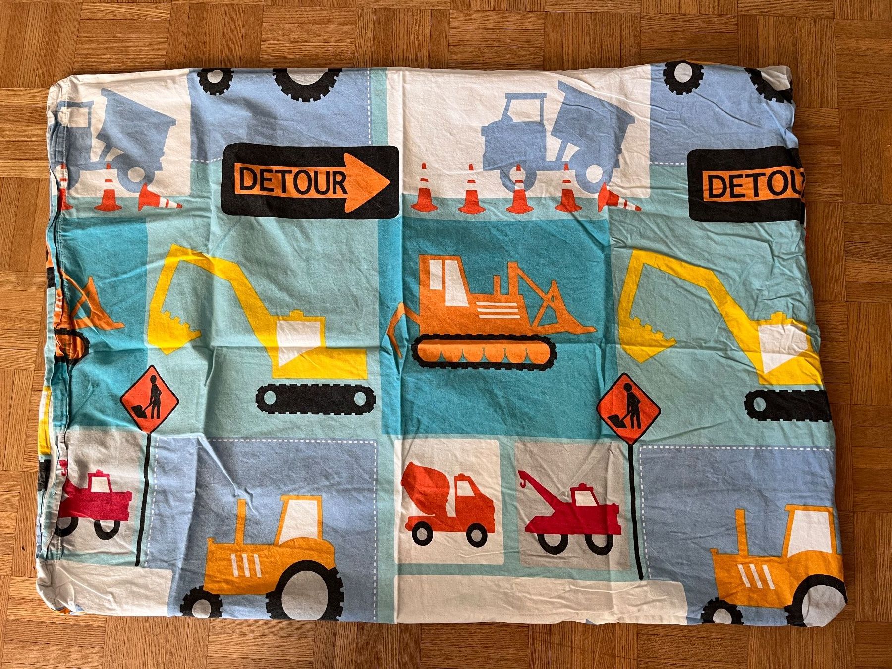 Bettwäsche: Kinder-Bettanzug, Baustelle – Gebraucht aus Langendorf von Wubri 2