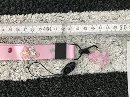 Schlüsselband My Melody rosa mit Anhänger neu