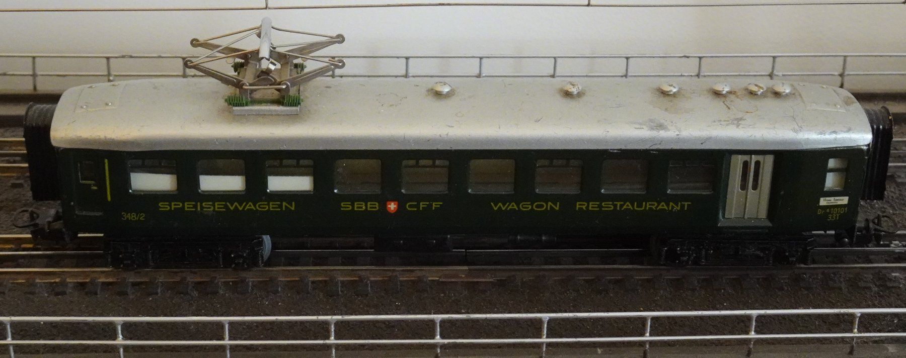 Märklin Modellini di ferrovie: Märklin Leichtschenllz Speisewagen 348/2 – Nuovo (secondo la descrizione) da Grossaffoltern venduto da berner85